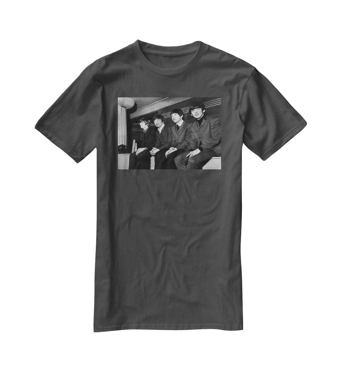 The Beatles backstage in Edinburgh T-Shirt - Canvas Art Rocks - 2