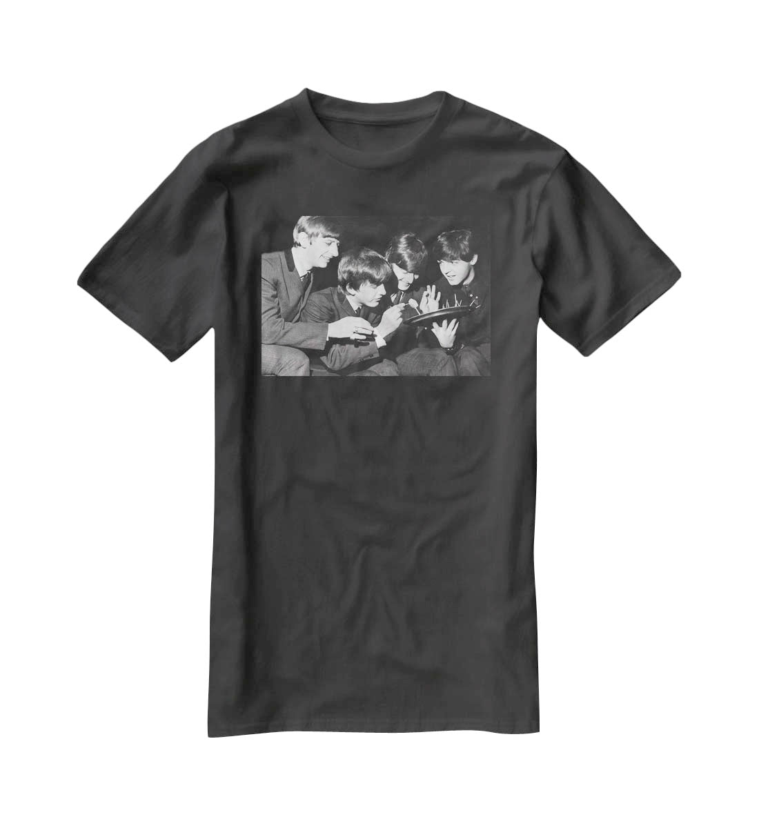 The Beatles before going on stage T-Shirt - Canvas Art Rocks - 1