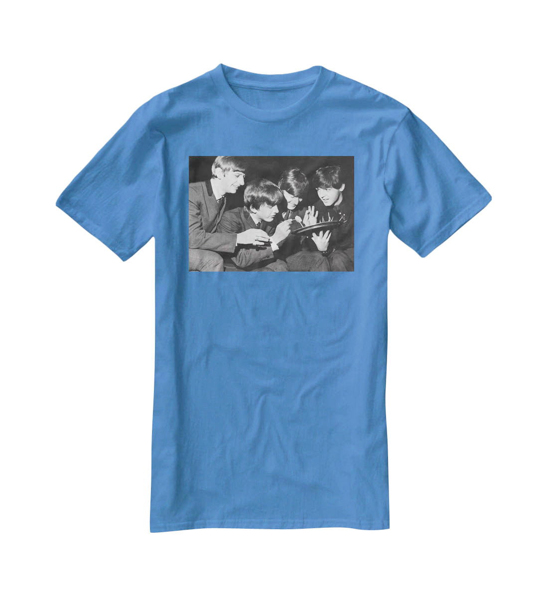 The Beatles before going on stage T-Shirt - Canvas Art Rocks - 2