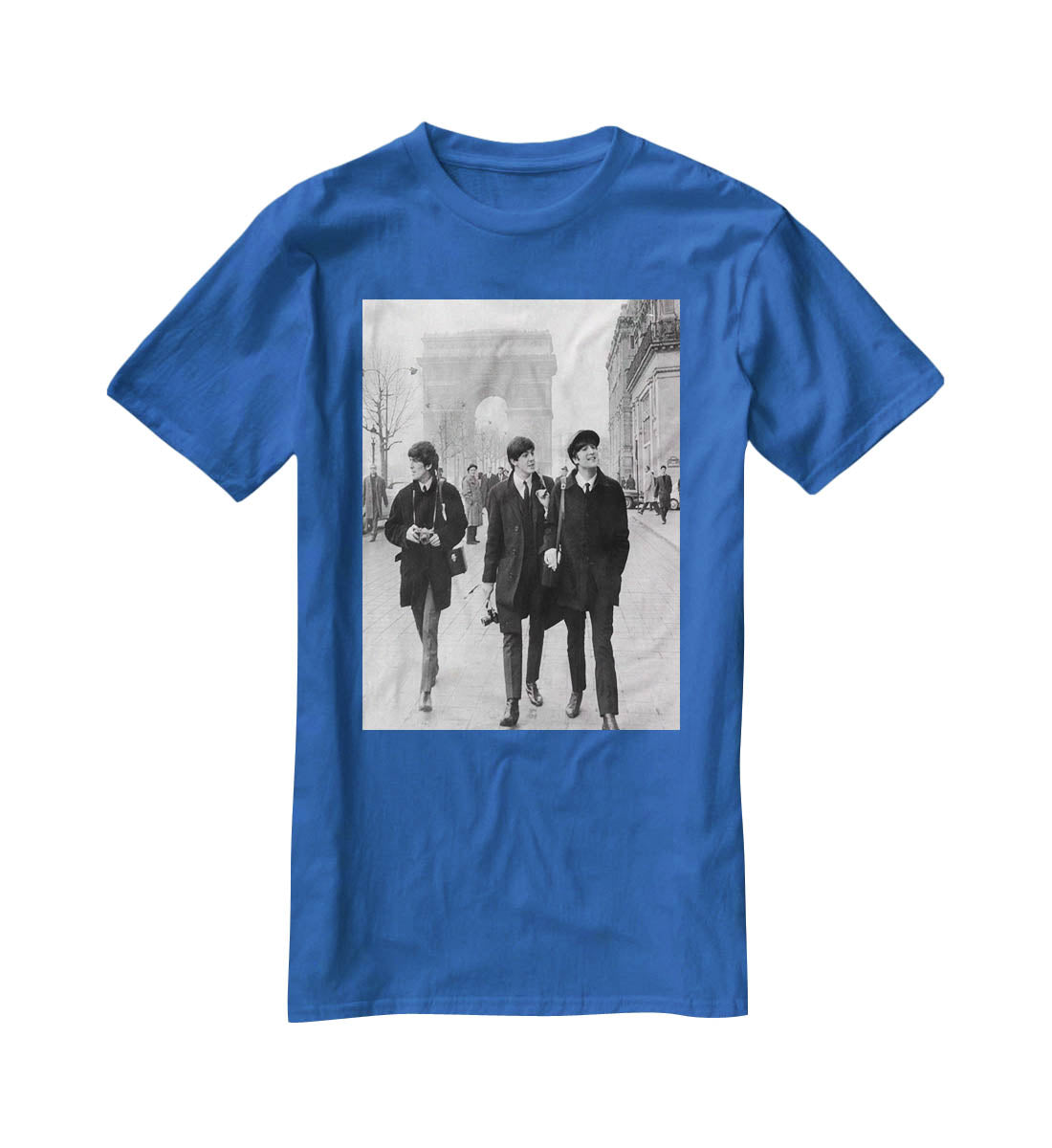 The Beatles in Paris T-Shirt - Canvas Art Rocks - 2