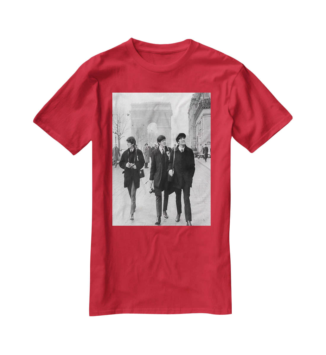 The Beatles in Paris T-Shirt - Canvas Art Rocks - 4