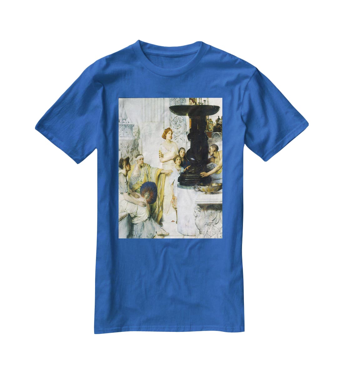 The Sculpture Gallery detail by Alma Tadema T-Shirt - Canvas Art Rocks - 2