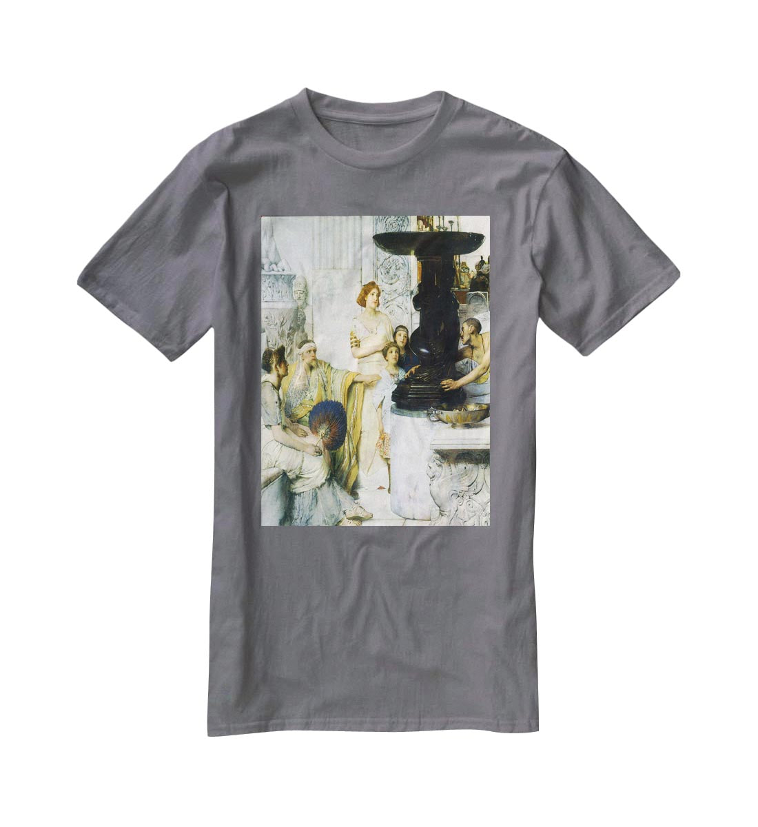 The Sculpture Gallery detail by Alma Tadema T-Shirt - Canvas Art Rocks - 3