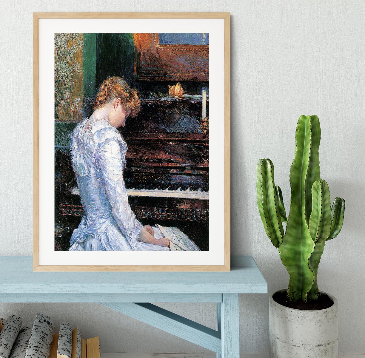 The Sonata by Hassam Framed Print - Canvas Art Rocks - 3