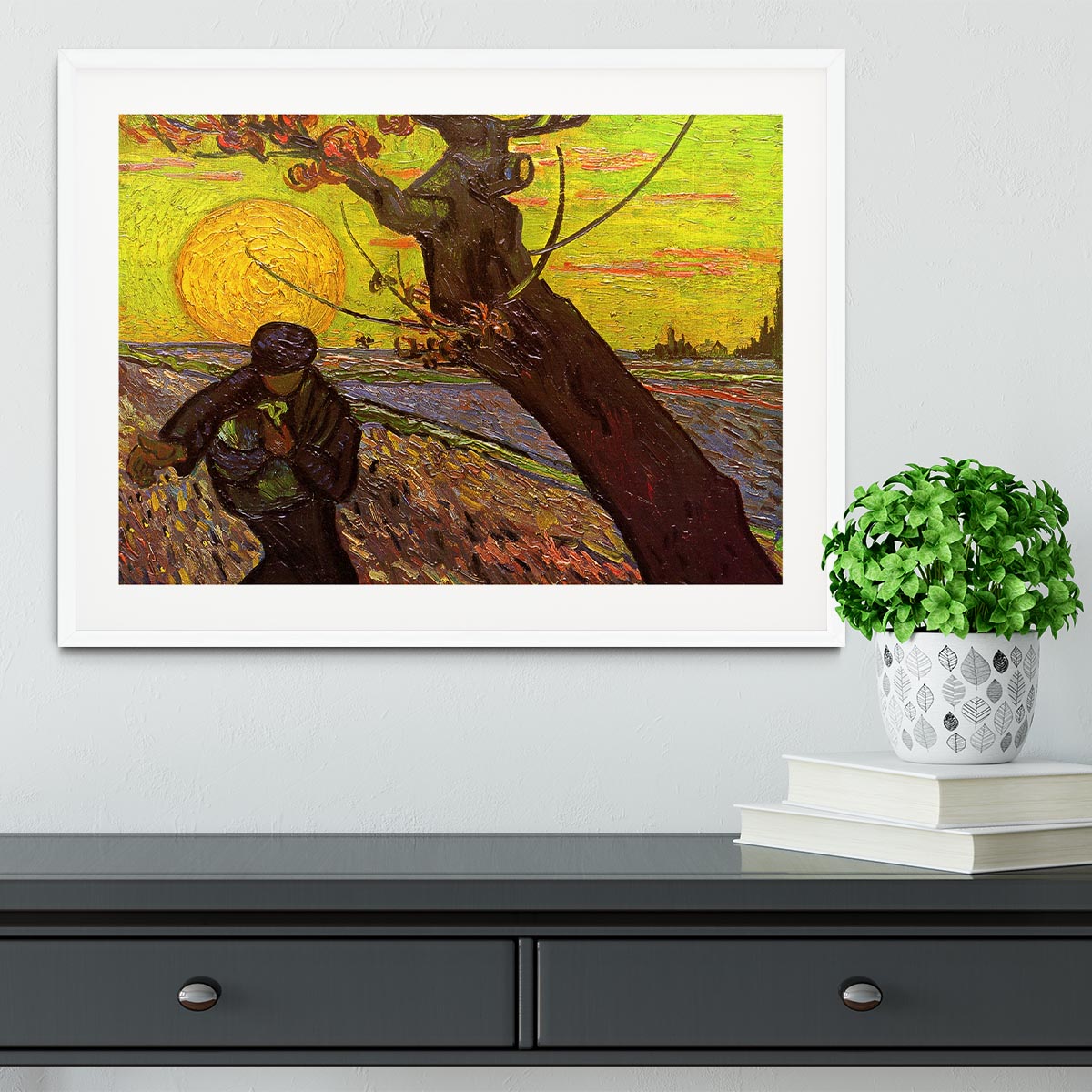 The Sower by Van Gogh Framed Print - Canvas Art Rocks - 5