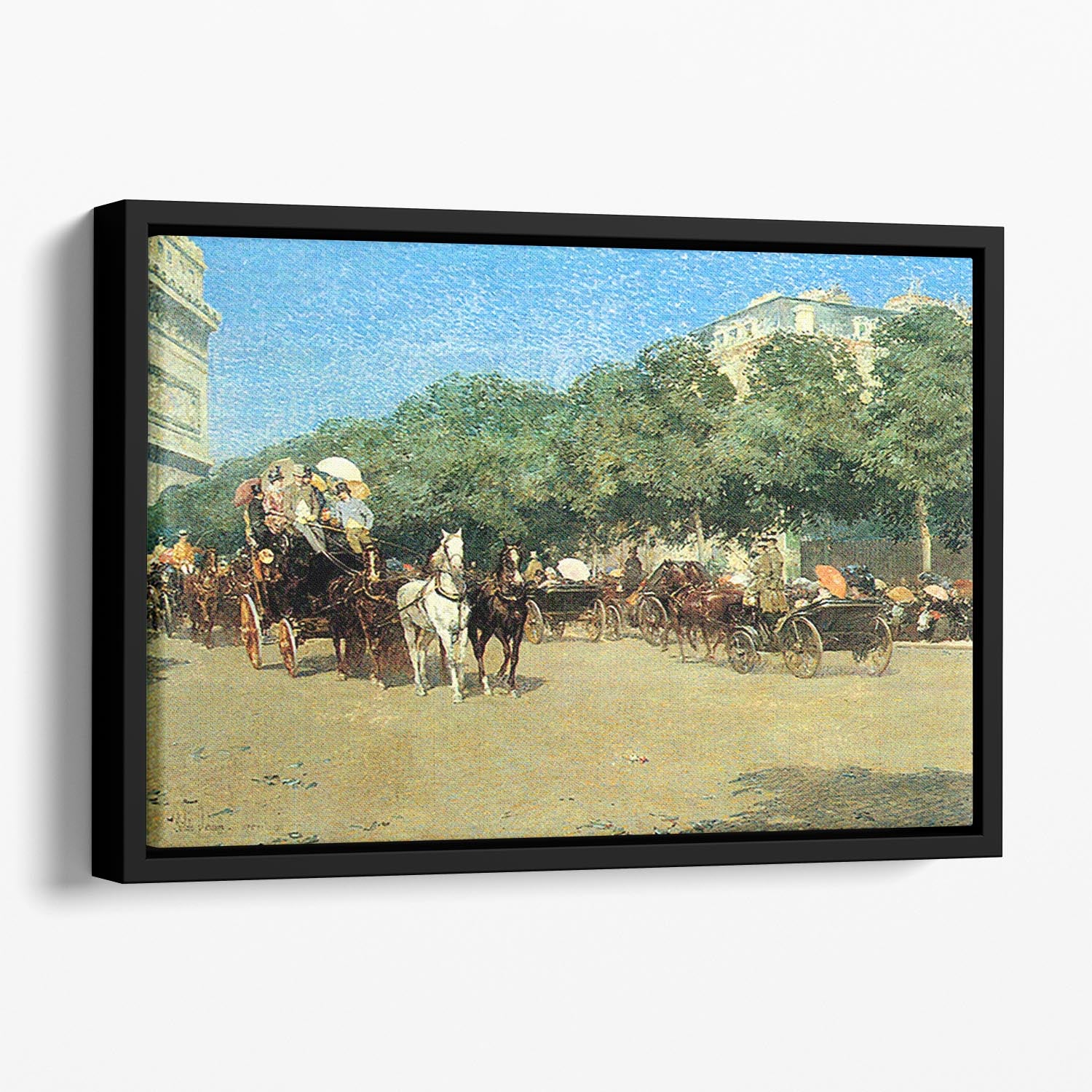 The day of the Grand Prize 1 by Hassam Floating Framed Canvas - Canvas Art Rocks - 1