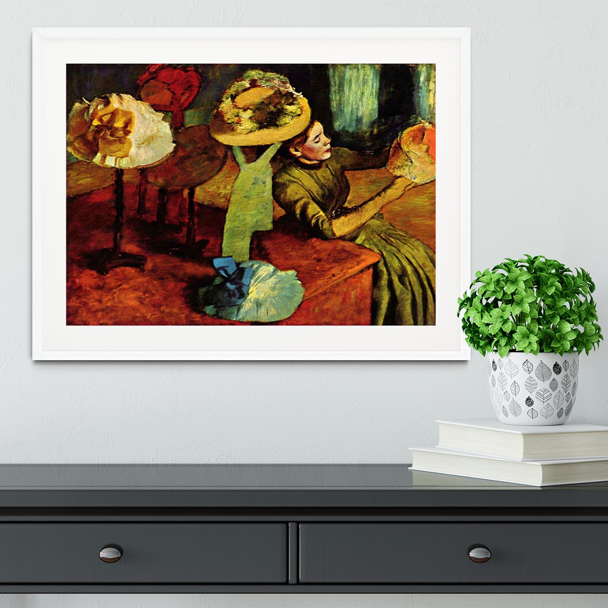 The fashion shop by Degas Framed Print - Canvas Art Rocks - 5