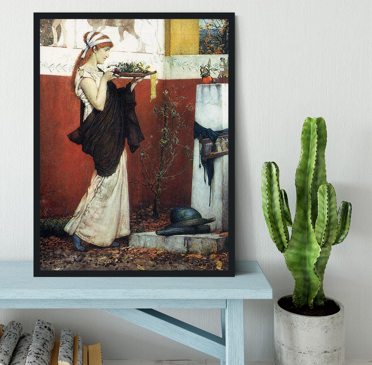 The last roses by Alma Tadema Framed Print - Canvas Art Rocks - 2