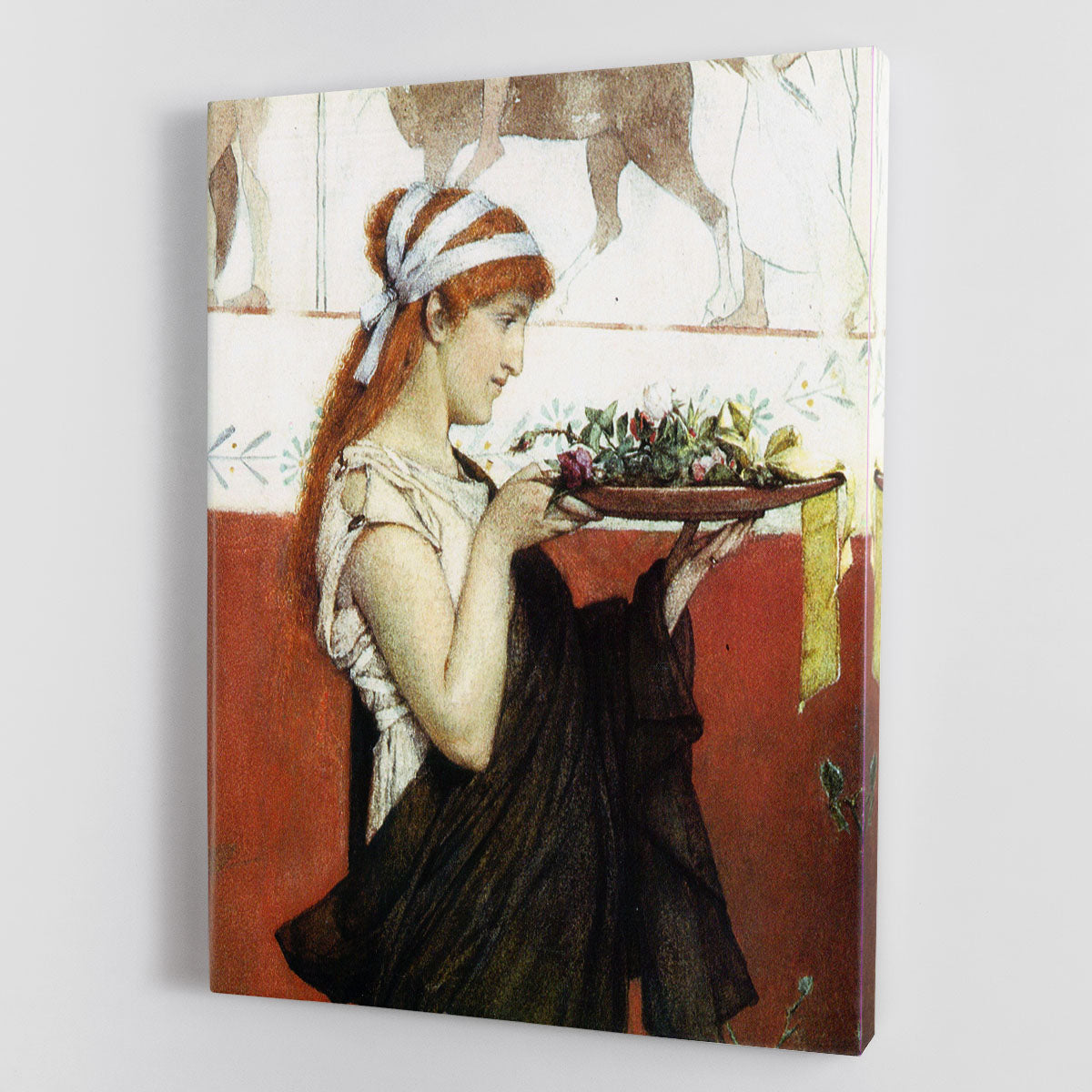 The last roses detail by Alma Tadema Canvas Print or Poster - Canvas Art Rocks - 1