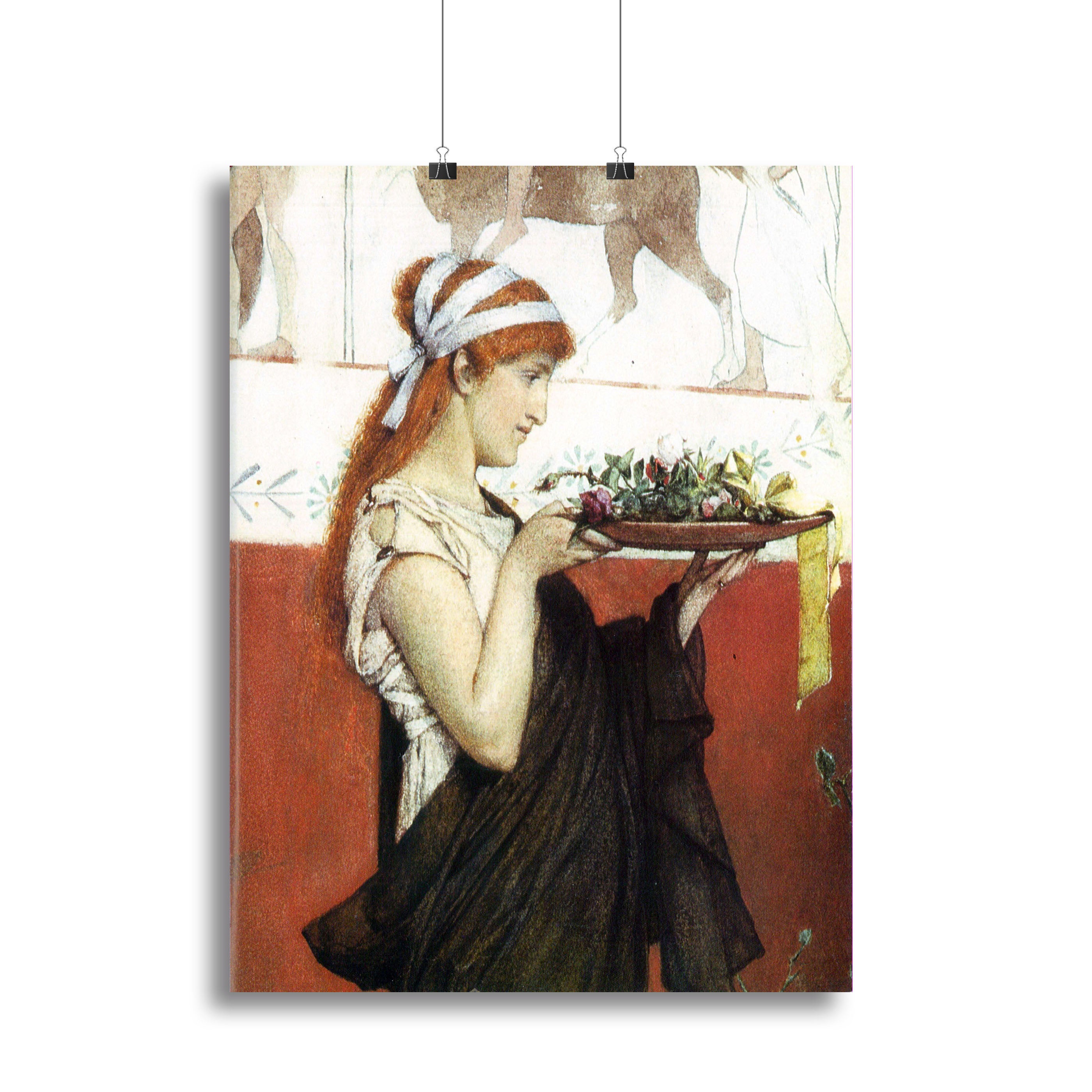 The last roses detail by Alma Tadema Canvas Print or Poster - Canvas Art Rocks - 2
