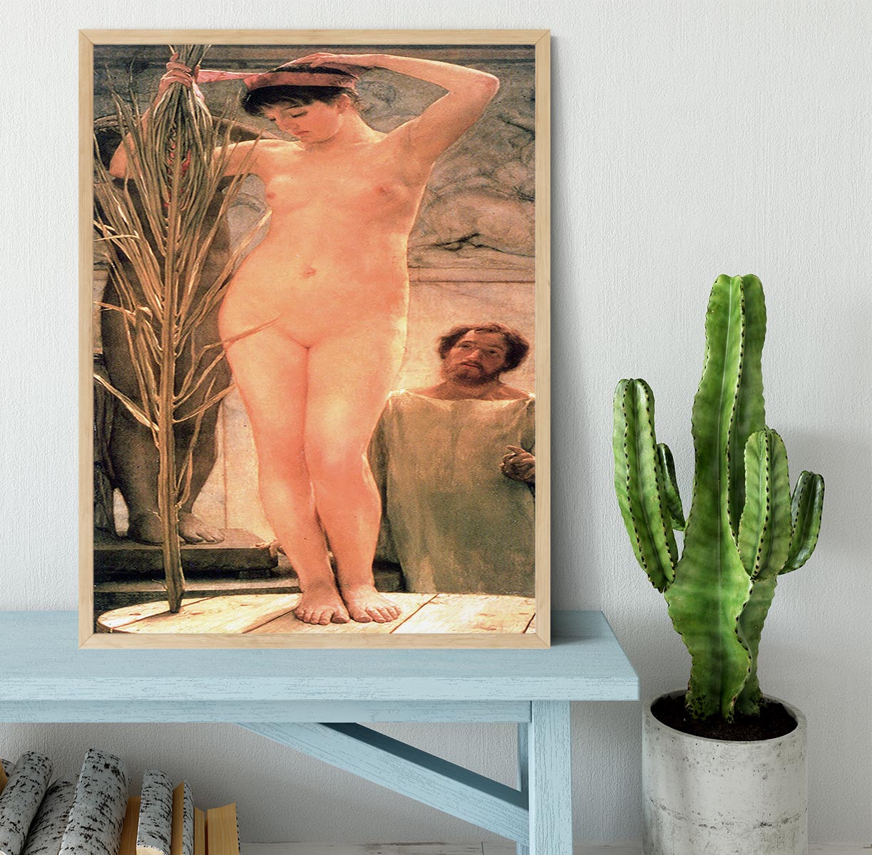 The model of a sculptor Venus Esquilina by Alma Tadema Framed Print - Canvas Art Rocks - 4