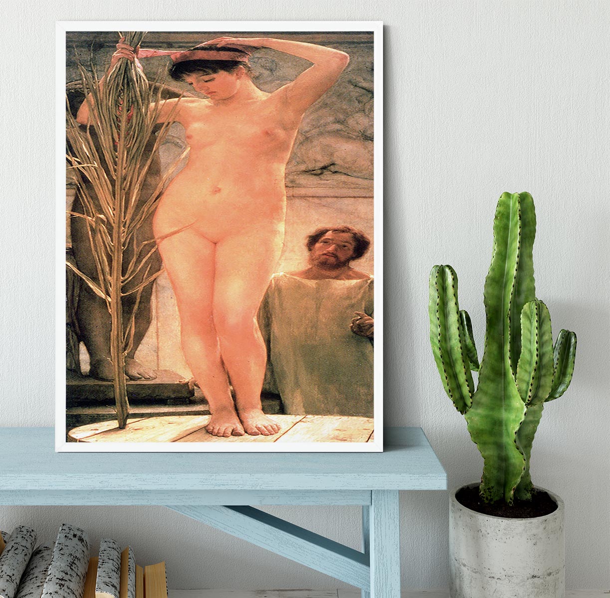 The model of a sculptor Venus Esquilina by Alma Tadema Framed Print - Canvas Art Rocks -6