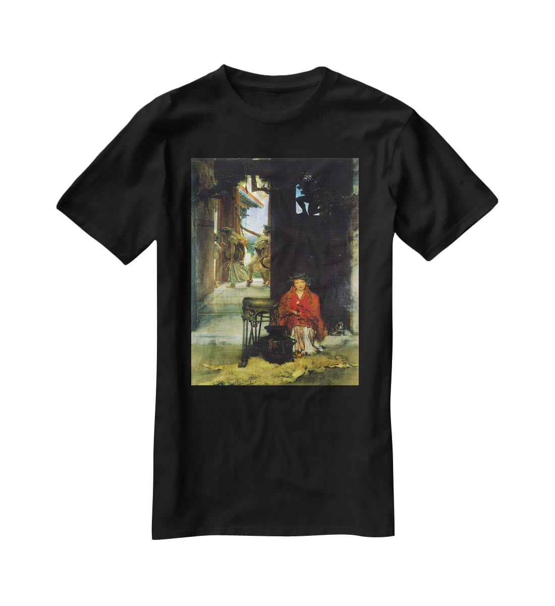The path to the temple by Alma Tadema T-Shirt - Canvas Art Rocks - 1