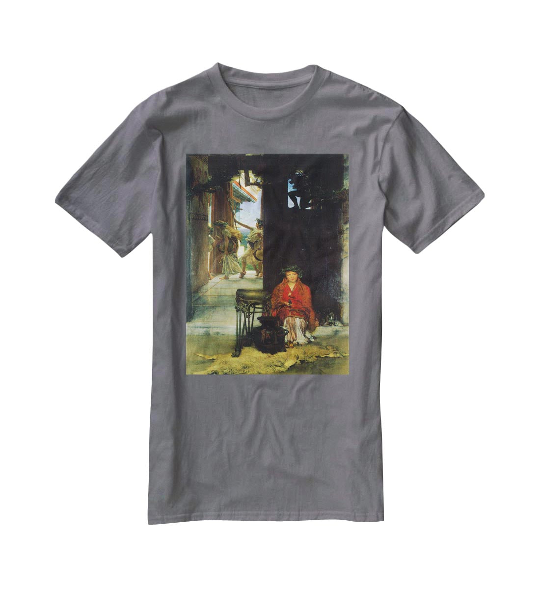 The path to the temple by Alma Tadema T-Shirt - Canvas Art Rocks - 3