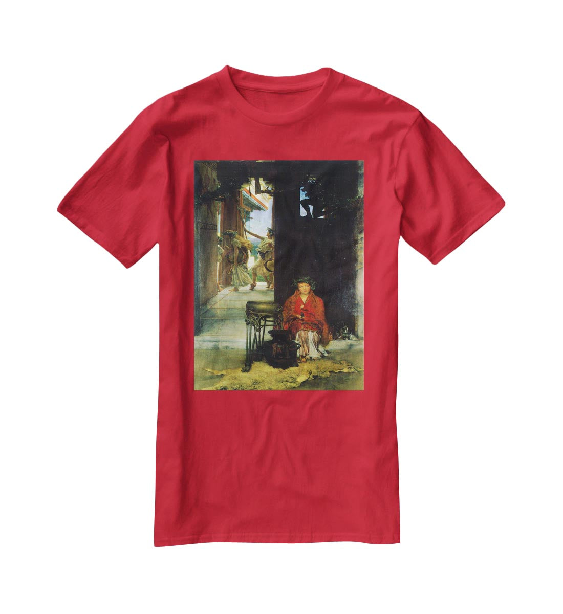 The path to the temple by Alma Tadema T-Shirt - Canvas Art Rocks - 4