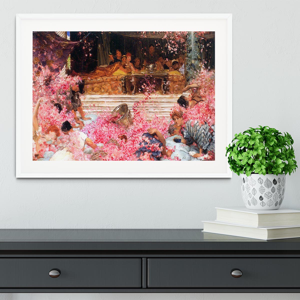 The roses of Heliogabalus by Alma Tadema Framed Print - Canvas Art Rocks - 5