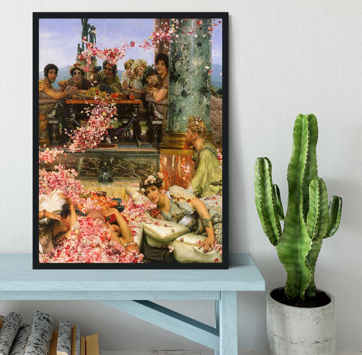 The roses of Heliogabalus detail 2 by Alma Tadema Framed Print - Canvas Art Rocks - 2