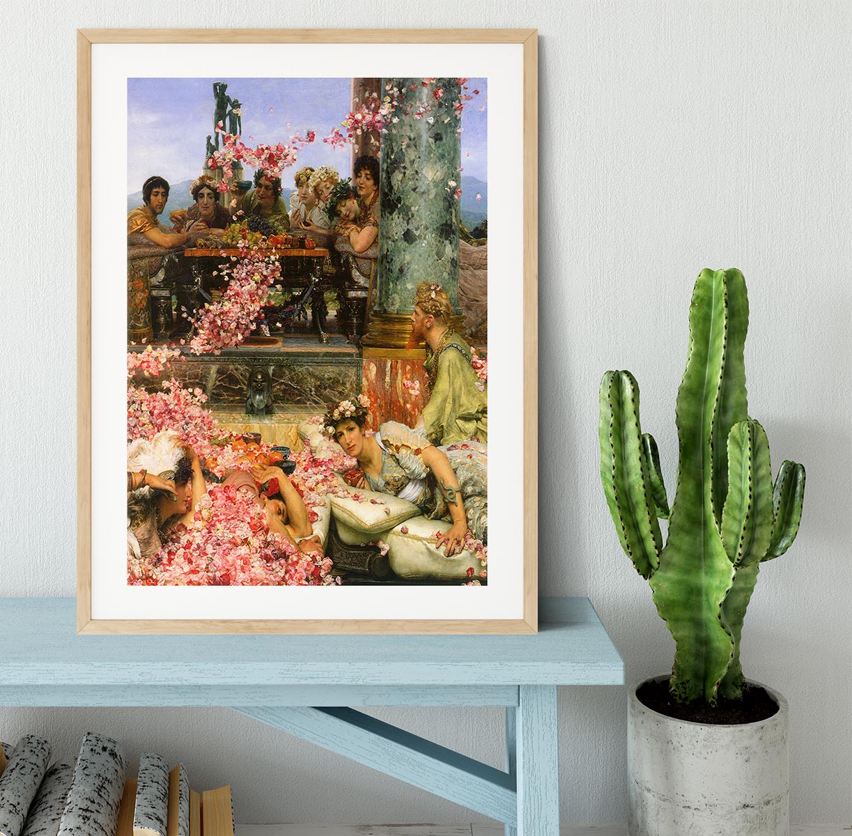 The roses of Heliogabalus detail 2 by Alma Tadema Framed Print - Canvas Art Rocks - 3