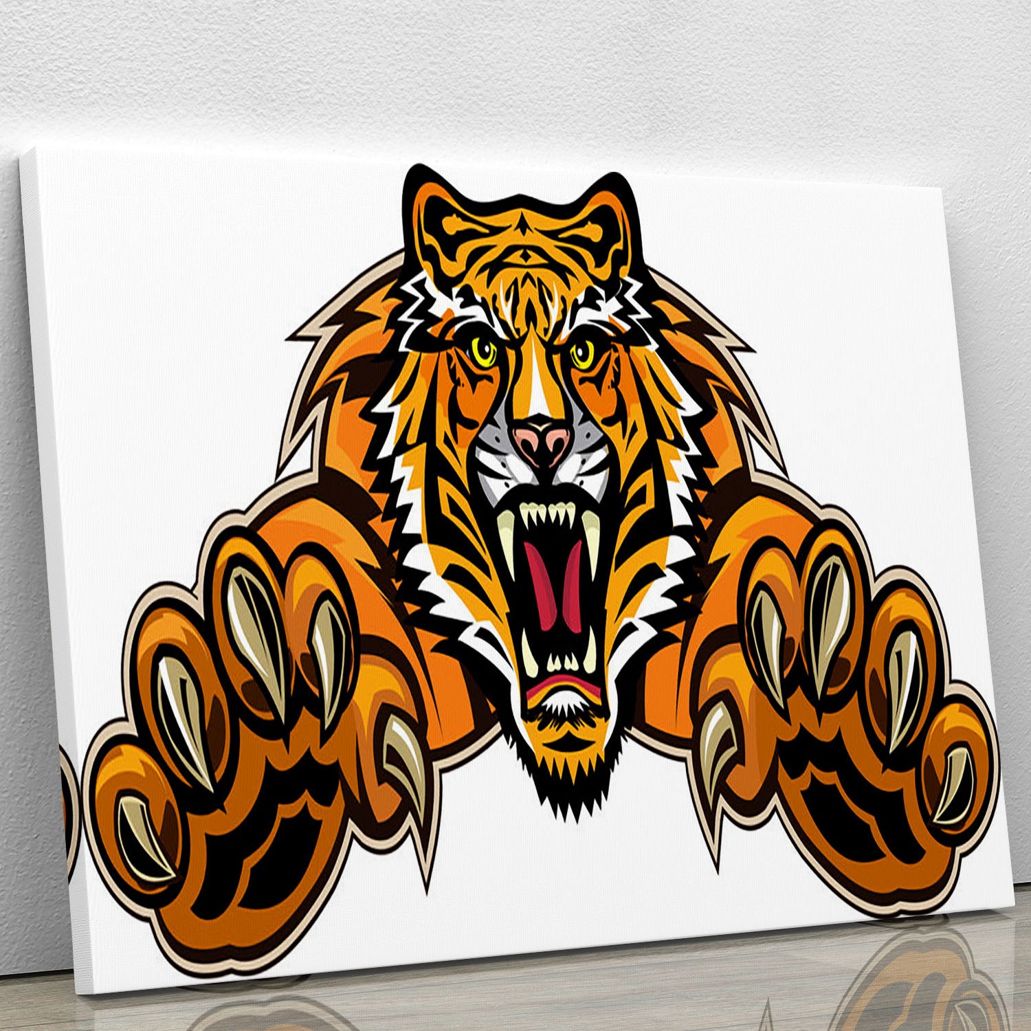 Tiger jump Canvas Print or Poster - Canvas Art Rocks - 1