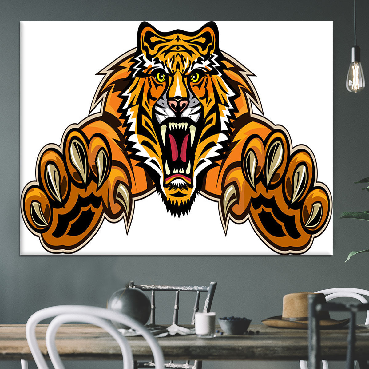 Tiger jump Canvas Print or Poster - Canvas Art Rocks - 3