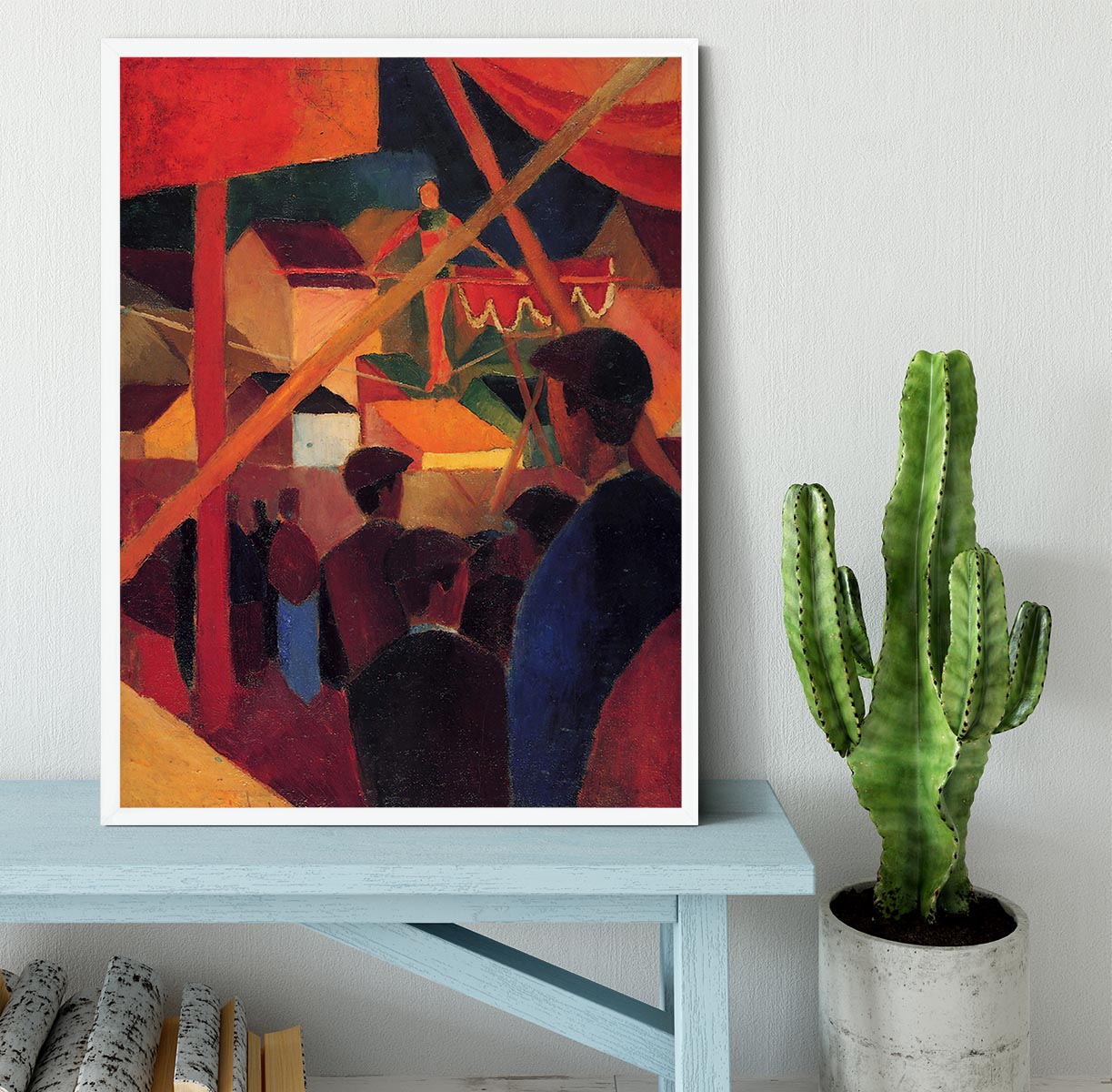 Tightrope by Macke Framed Print - Canvas Art Rocks -6