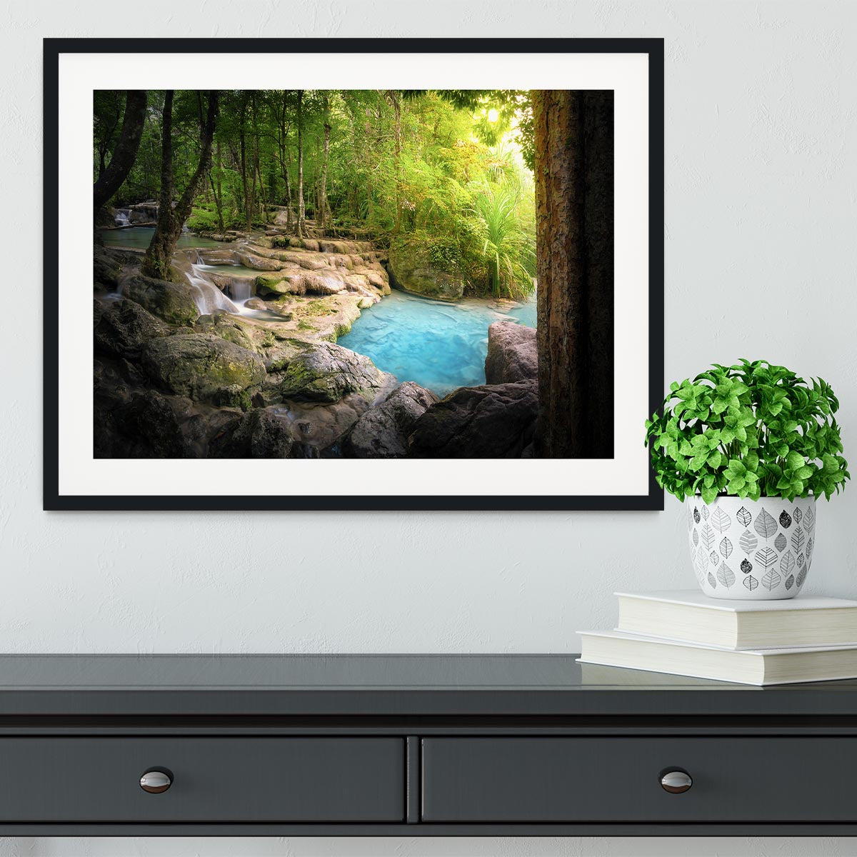 Tranquil and peaceful nature Framed Print - Canvas Art Rocks - 1