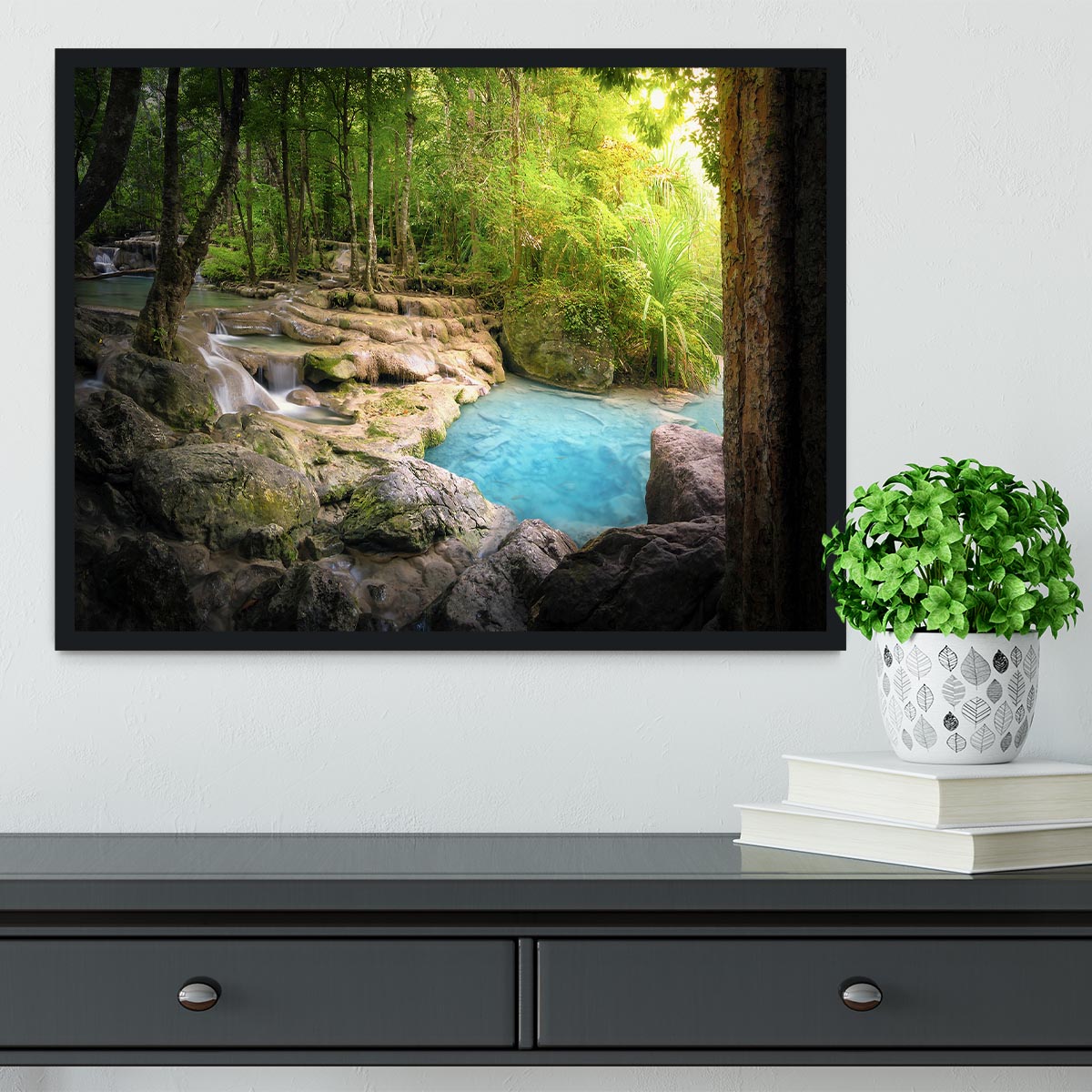 Tranquil and peaceful nature Framed Print - Canvas Art Rocks - 2