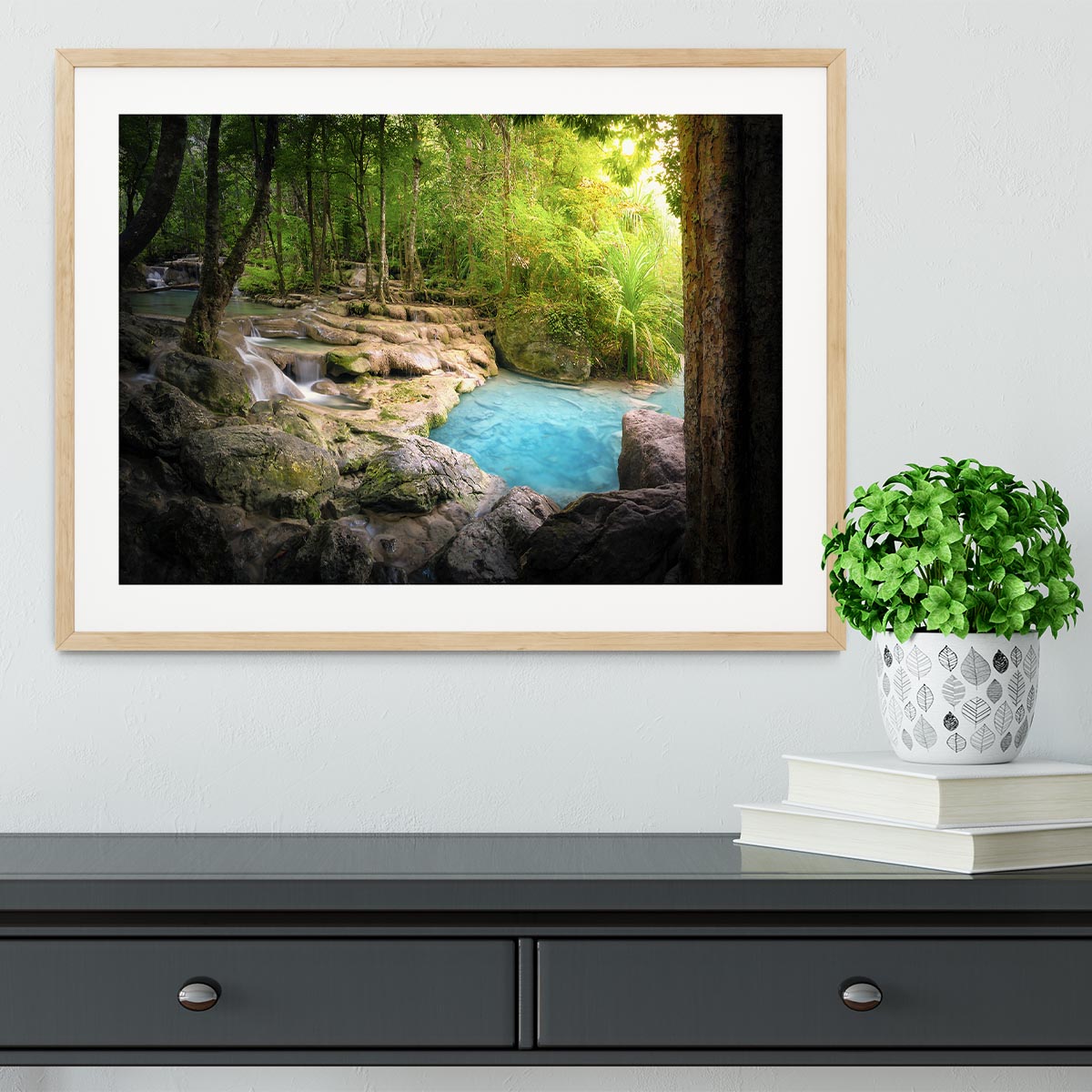 Tranquil and peaceful nature Framed Print - Canvas Art Rocks - 3