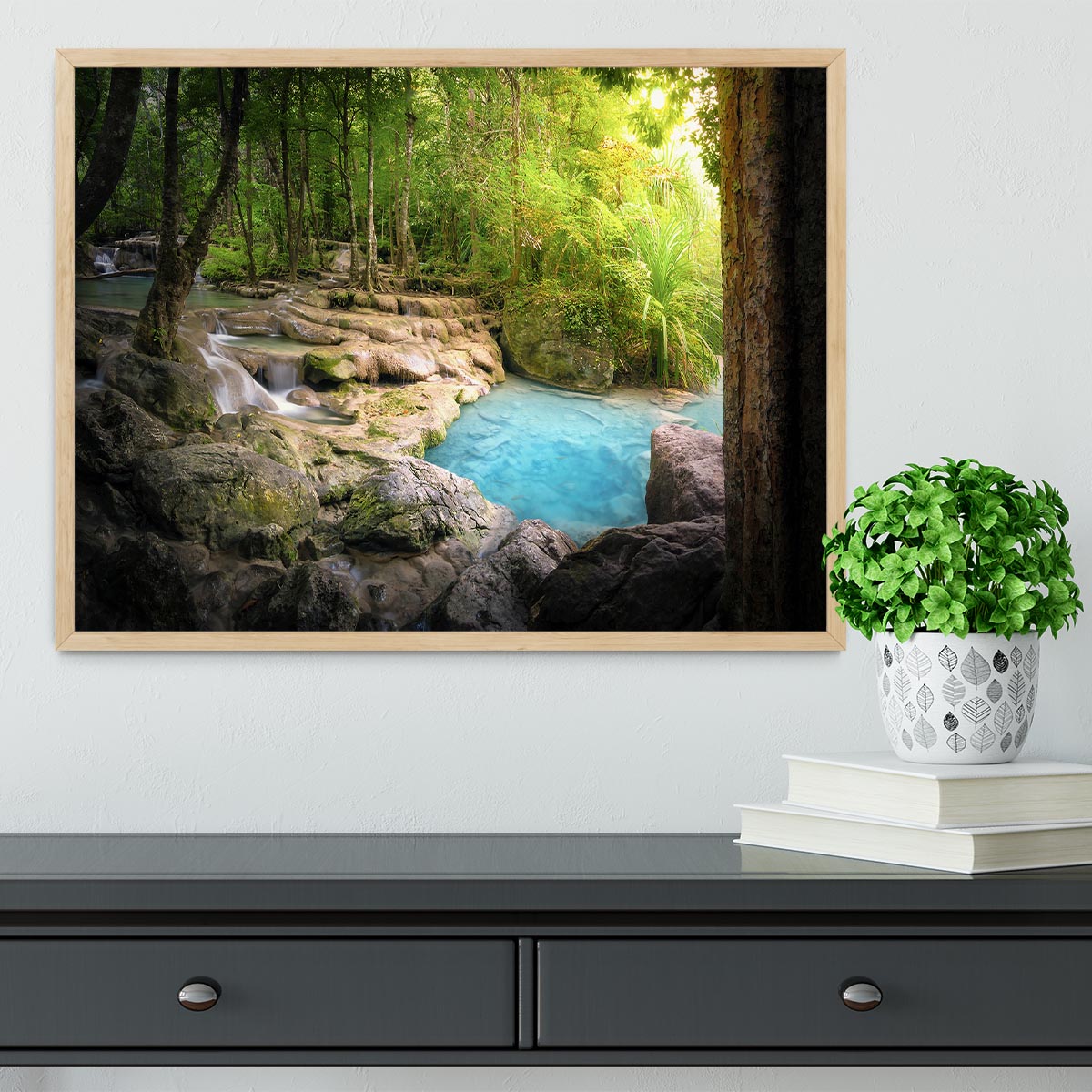Tranquil and peaceful nature Framed Print - Canvas Art Rocks - 4