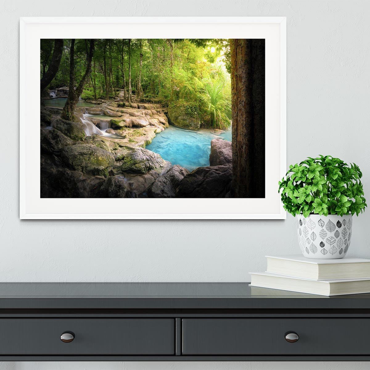 Tranquil and peaceful nature Framed Print - Canvas Art Rocks - 5