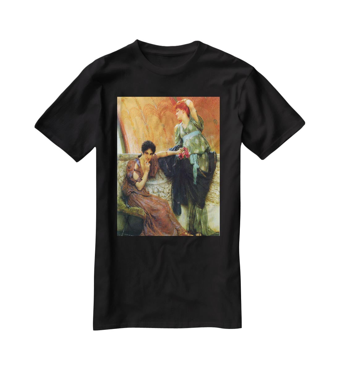 Unconscious rivals detail by Alma Tadema T-Shirt - Canvas Art Rocks - 1