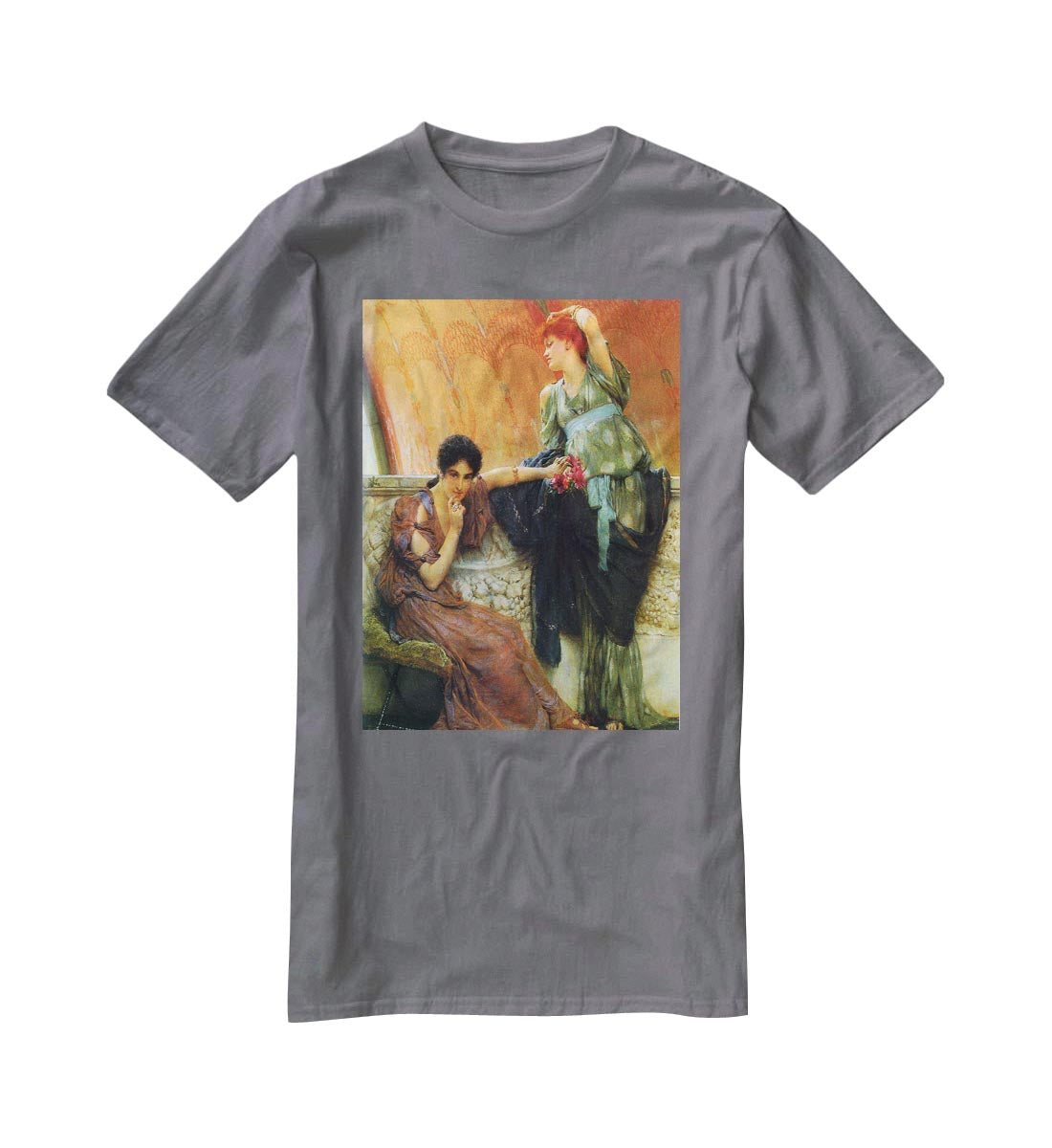 Unconscious rivals detail by Alma Tadema T-Shirt - Canvas Art Rocks - 3