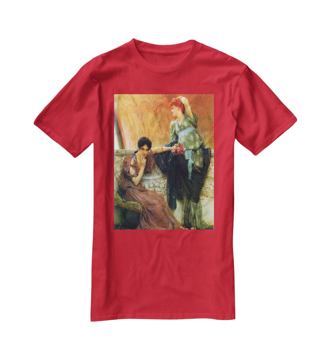 Unconscious rivals detail by Alma Tadema T-Shirt - Canvas Art Rocks - 4