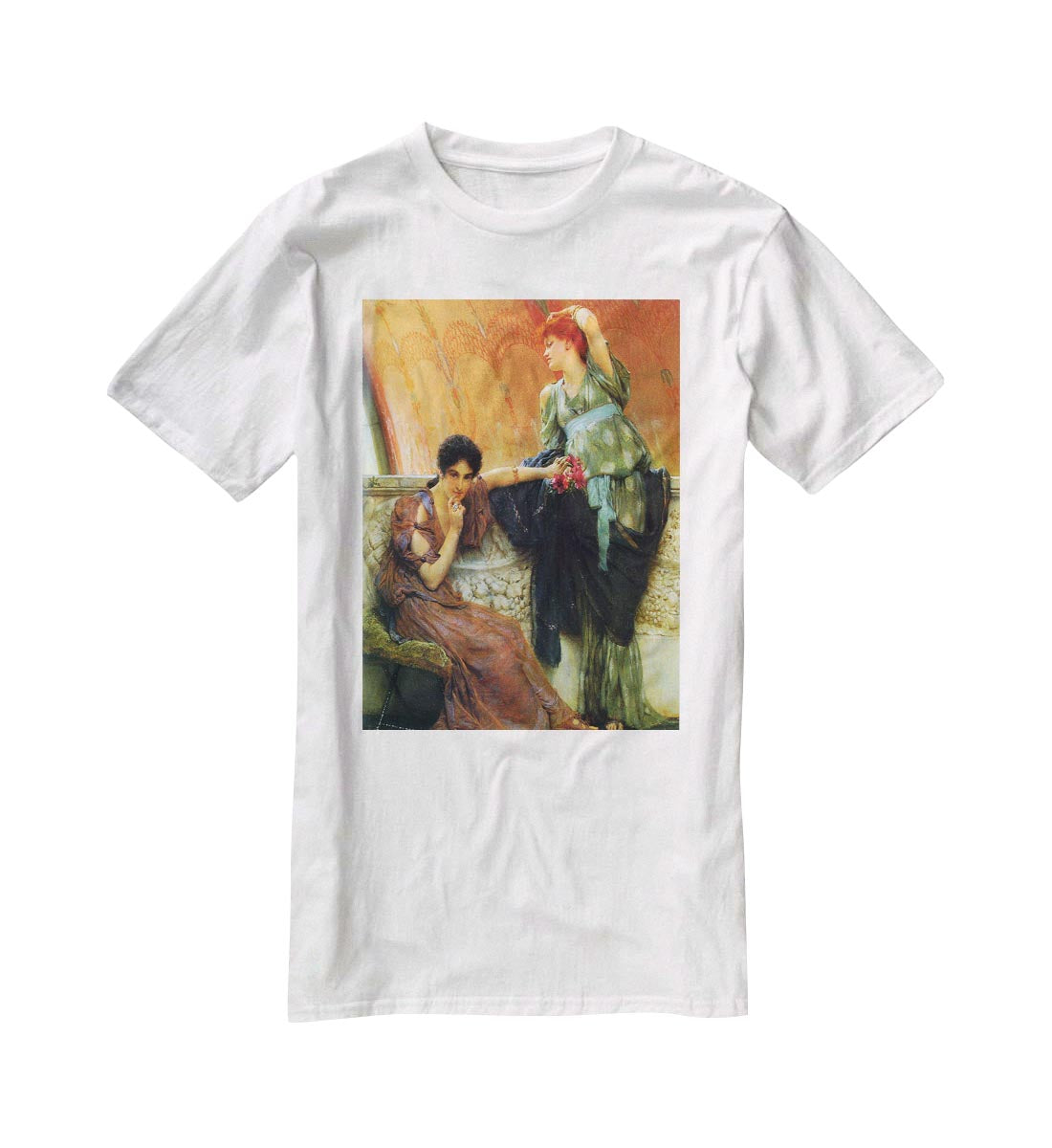Unconscious rivals detail by Alma Tadema T-Shirt - Canvas Art Rocks - 5