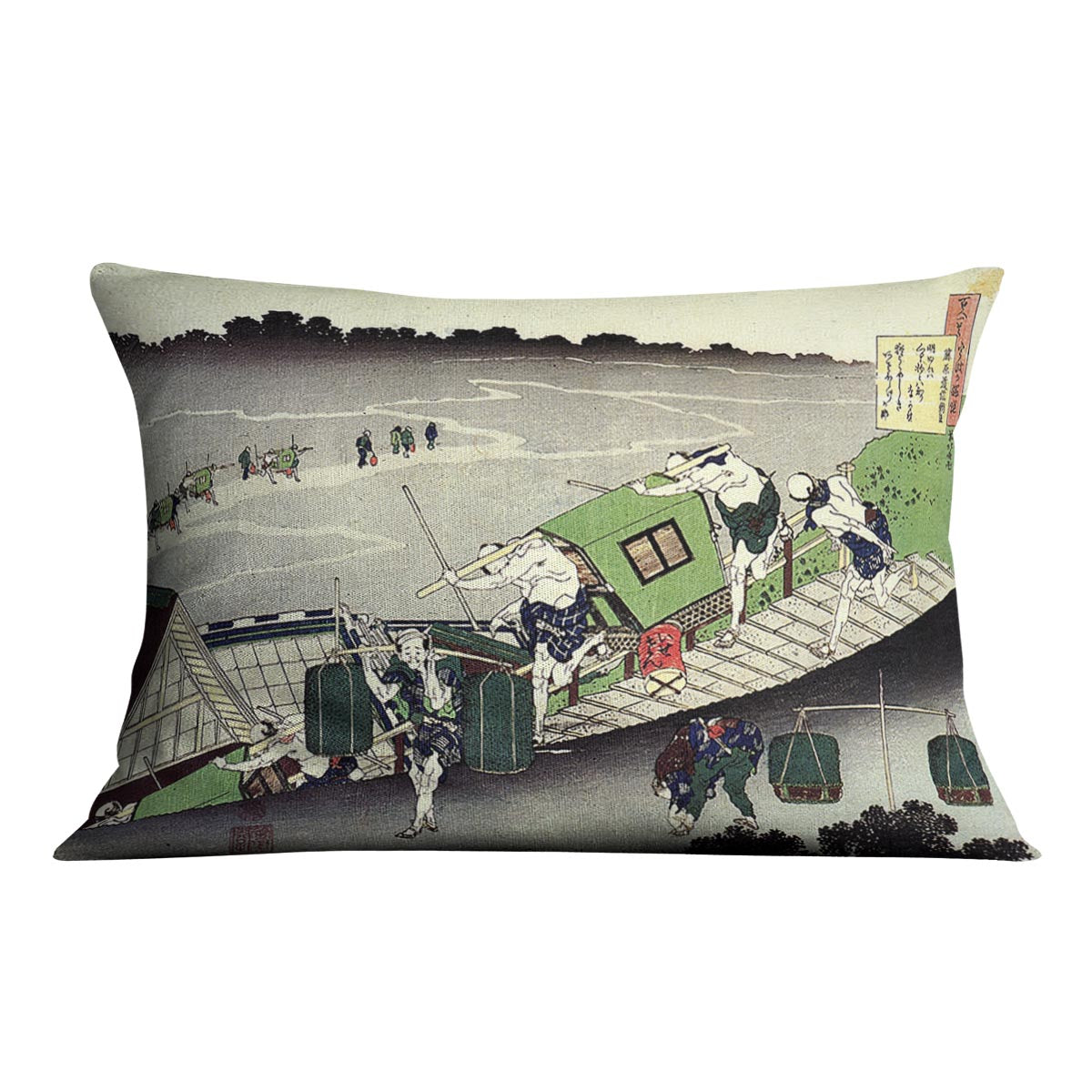 Unknown by Hokusai Cushion