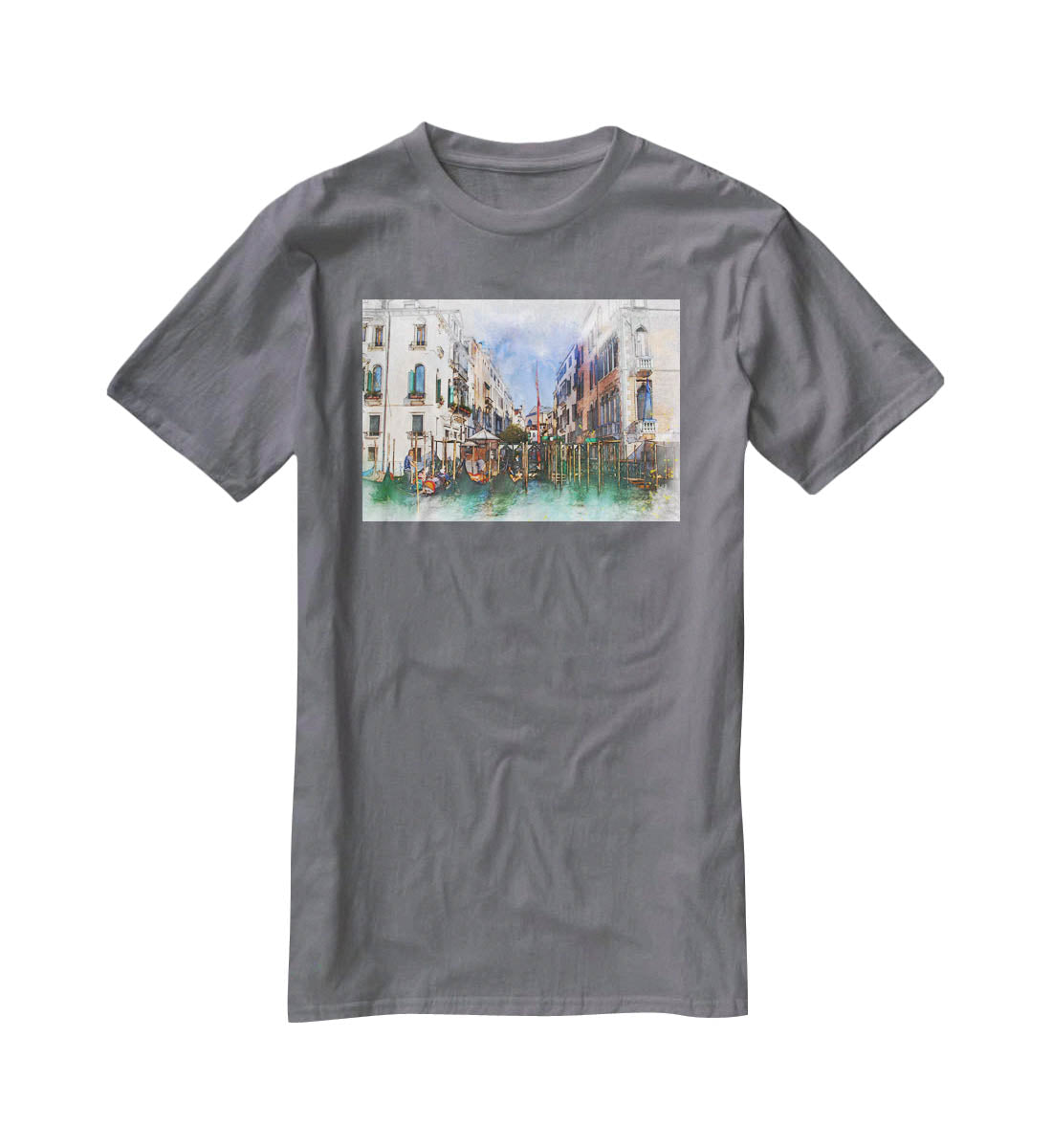 Venice Painting T-Shirt - Canvas Art Rocks - 3