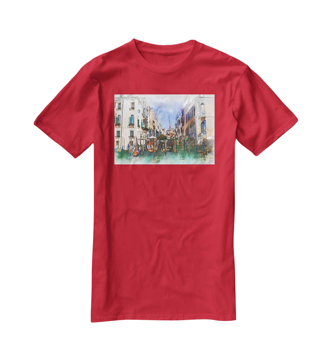 Venice Painting T-Shirt - Canvas Art Rocks - 4