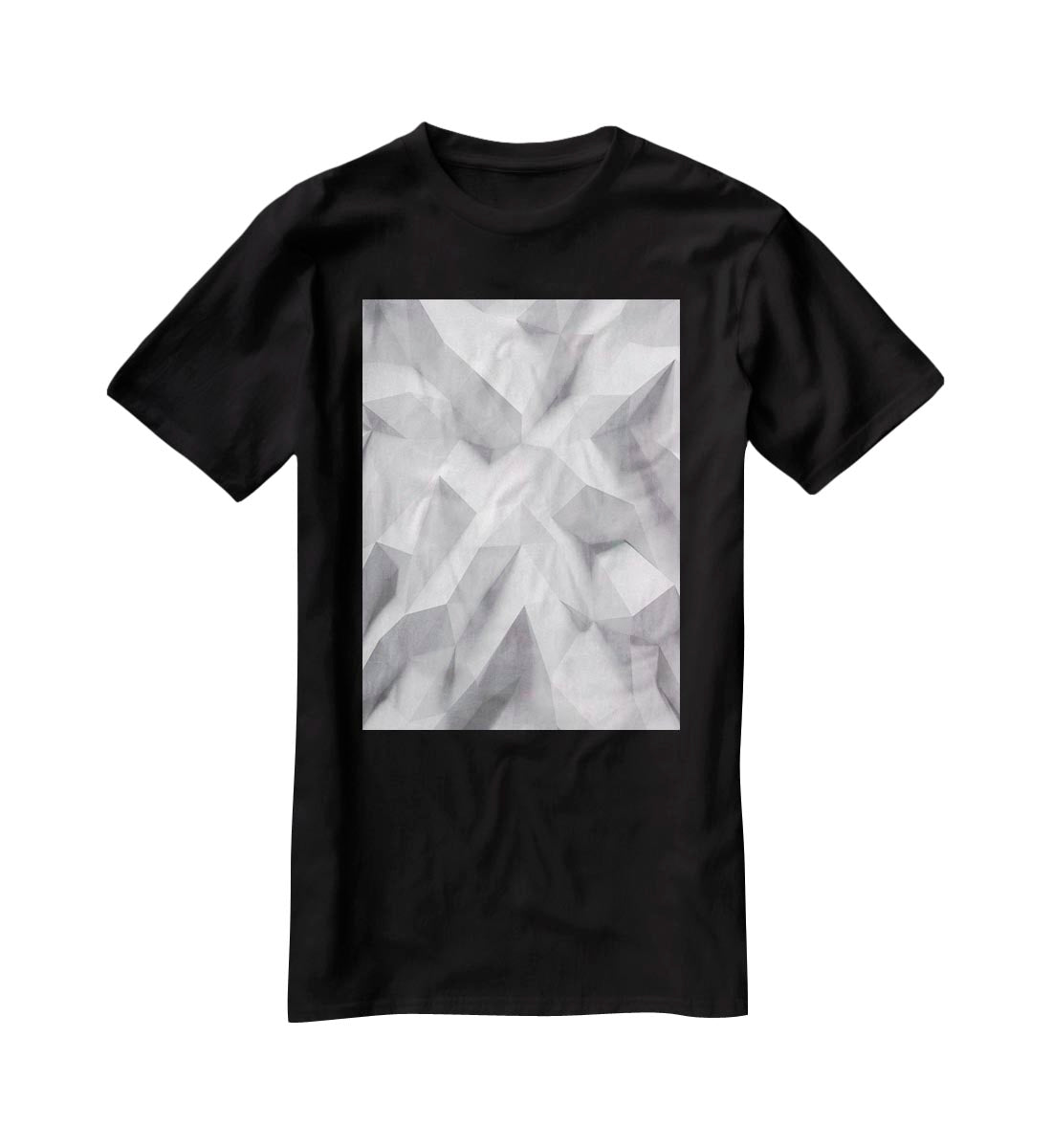 White 3D Background T-Shirt - Canvas Art Rocks - 1