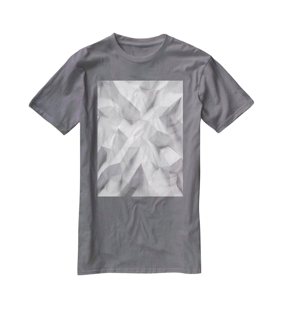 White 3D Background T-Shirt - Canvas Art Rocks - 3