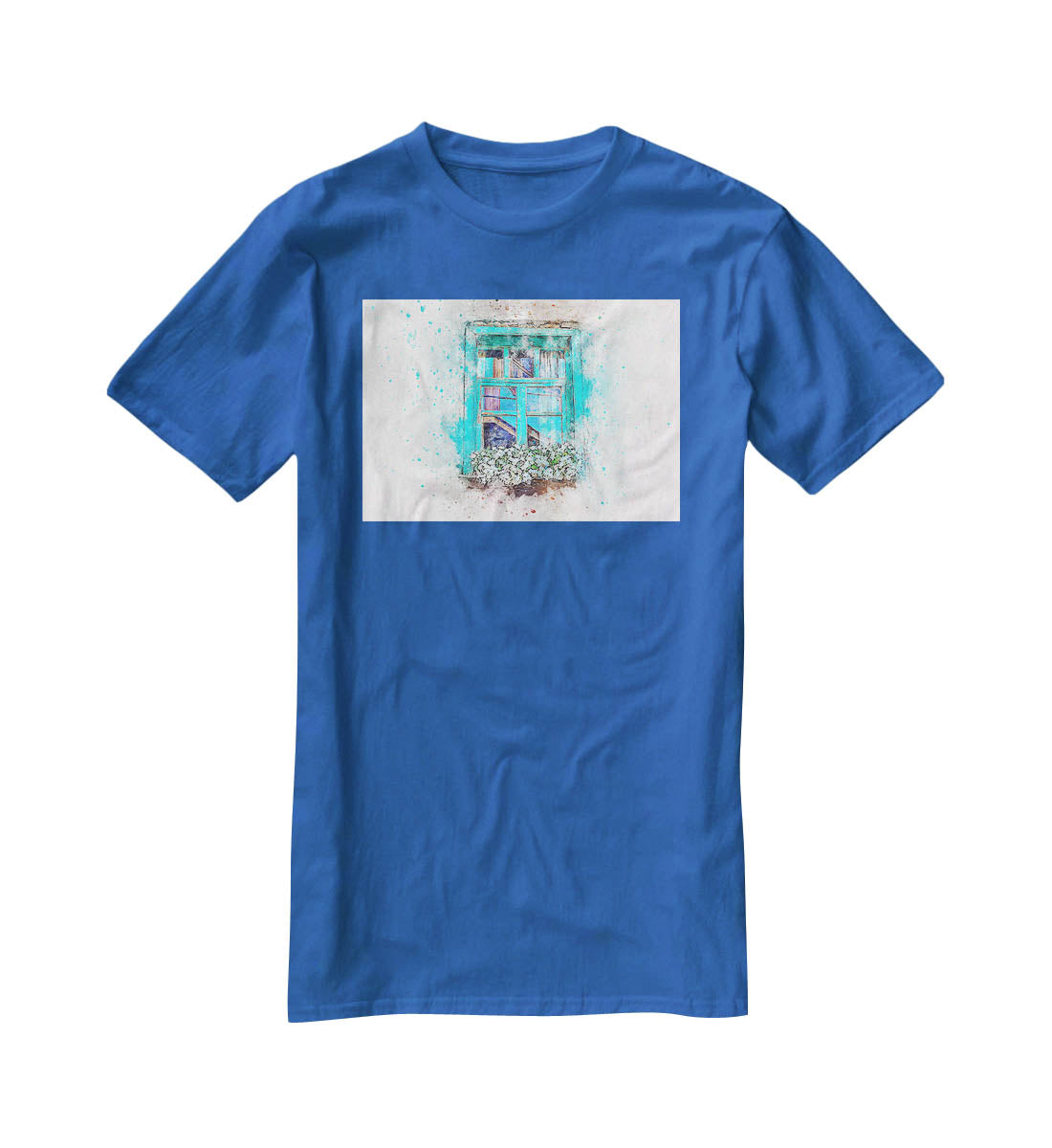 Window Painting T-Shirt - Canvas Art Rocks - 2