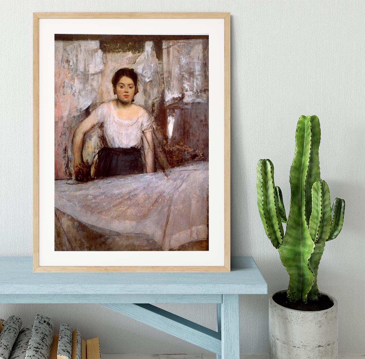 Woman Ironing by Degas Framed Print - Canvas Art Rocks - 3