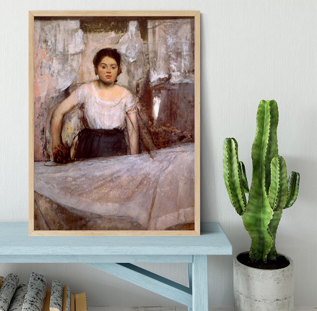 Woman Ironing by Degas Framed Print - Canvas Art Rocks - 4