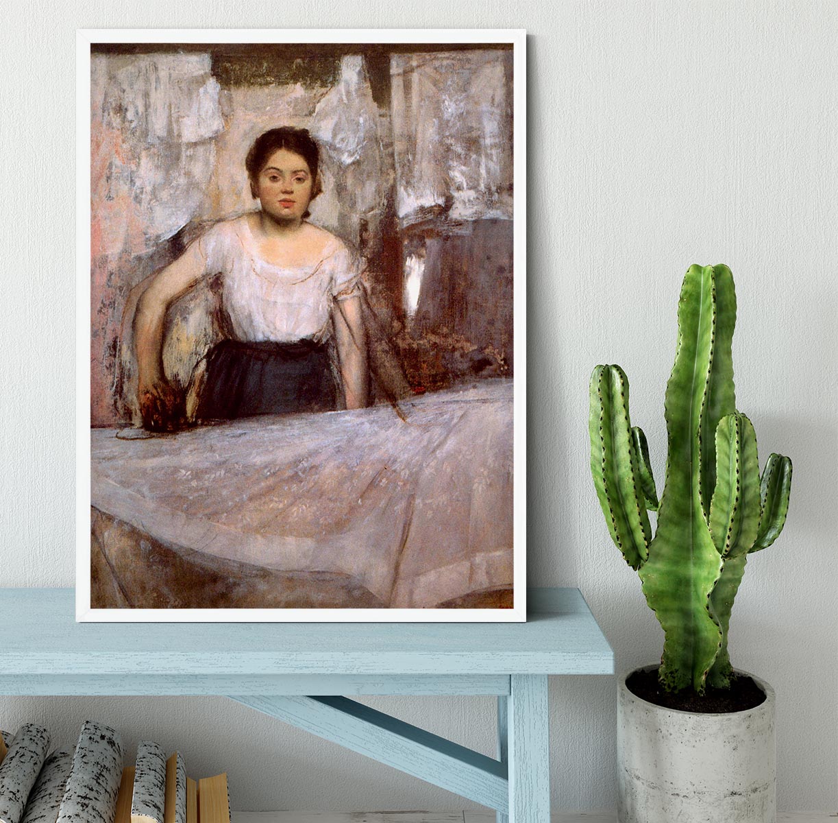 Woman Ironing by Degas Framed Print - Canvas Art Rocks -6