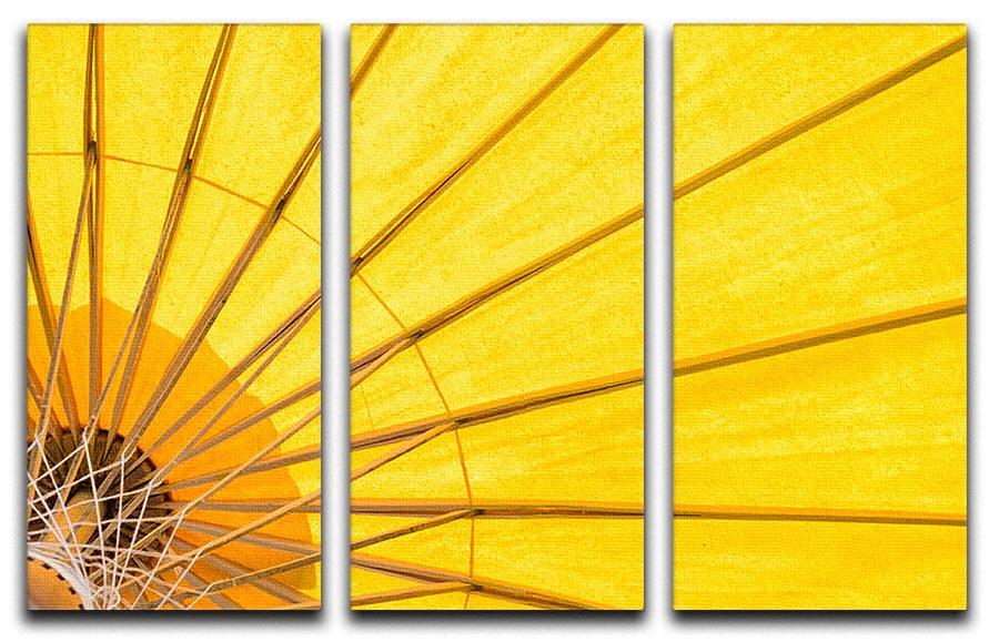 Yellow umbrella background 3 Split Panel Canvas Print - Canvas Art Rocks - 1